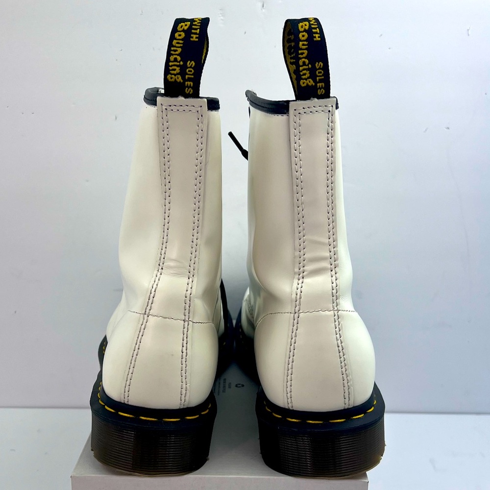 DR MARTEN PASCAL LACEUP ARMY STYLE BOOTS, UPPER LEATHER AIR WAIR SOLE, SIZE 11 - Picture 5 of 17